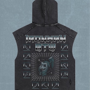 OSRS Ironman | Tank Hoodie | Streetwear | Old School Runescape For Him | Gift For Her