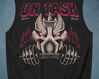 OSRS Pink Slayer Tank Top Old School RuneScape Gymwear Acid Wash Oversized Workout Tank