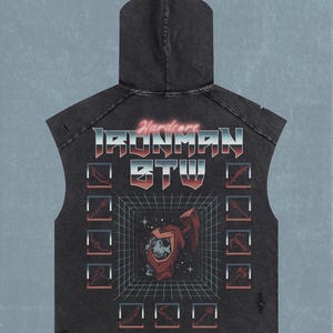 OSRS Ironman | Tank Hoodie | Streetwear | Old School Runescape For Him | Gift For Her