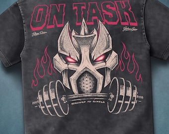 OSRS Slayer Pink Gym Shirt, Oversized Acid Wash Tee, Inspired by RuneScape