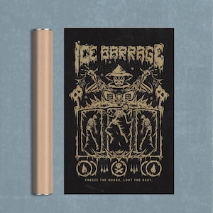 OSRS Ice Barrage Poster | 24X36&quot; | Old School Runescape | Best Gift | Poster | Wall Art | For Office | Gamer Art | Poster | For Him
