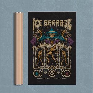 OSRS Ice Barrage Poster | 24X36&quot; | Old School Runescape | Best Gift | Poster | Wall Art | For Office | Gamer Art | Poster | For Him