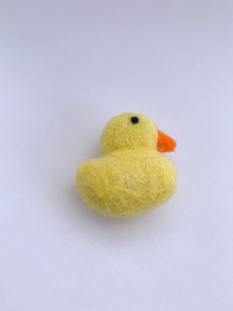 Needlefelted Duck Keychain Soft Handmade Felted Wool Charm Etsy