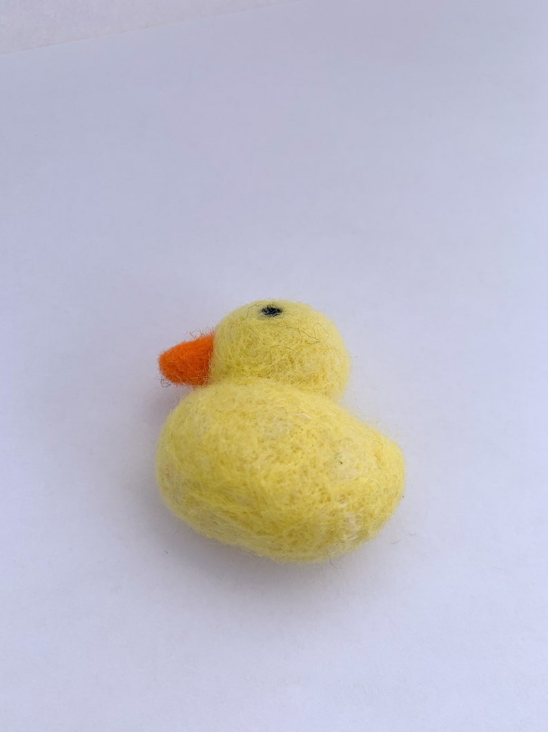 Needlefelted Duck Keychain Soft Handmade Felted Wool Charm Etsy
