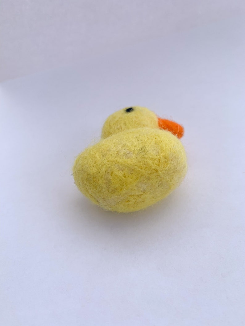 Needlefelted Duck Keychain Soft Handmade Felted Wool Charm Etsy