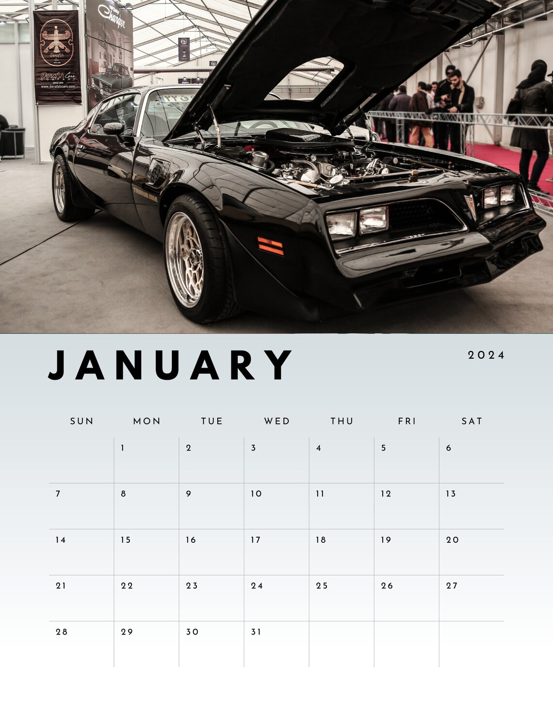 Vintage PONTIAC 2025 Calendar Retro Car Enthusiast Gift for Etsy