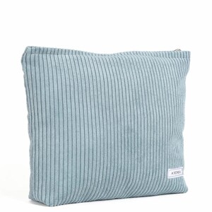 Organizer per il trucco personalizzato e borsa da viaggio di piccole dimensioni, mini organizer moderno in velluto luminoso blu e borsa da viaggio in cotone