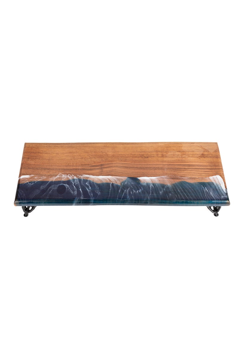 Computer Monitor Riser Wooden Stand,computer Stand, Epoxy With Marine ...