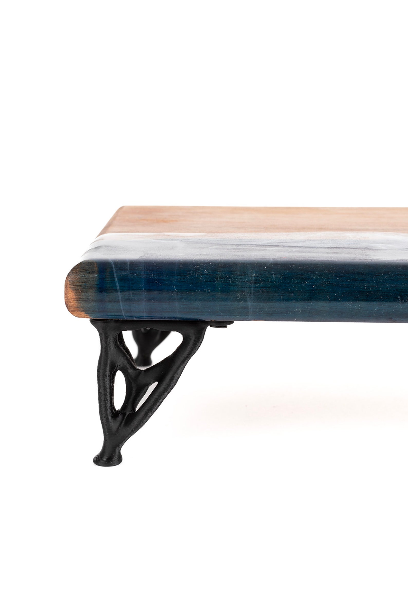 Computer Monitor Riser Wooden Stand,computer Stand, Epoxy With Marine ...