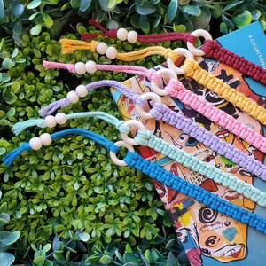 Macrame Bookmark | Handmade Macrame Bookmarks with Bead Tassel | Bible Bookmark | Book Club Gift | Nerdy Gifts | Multiple Colors Available