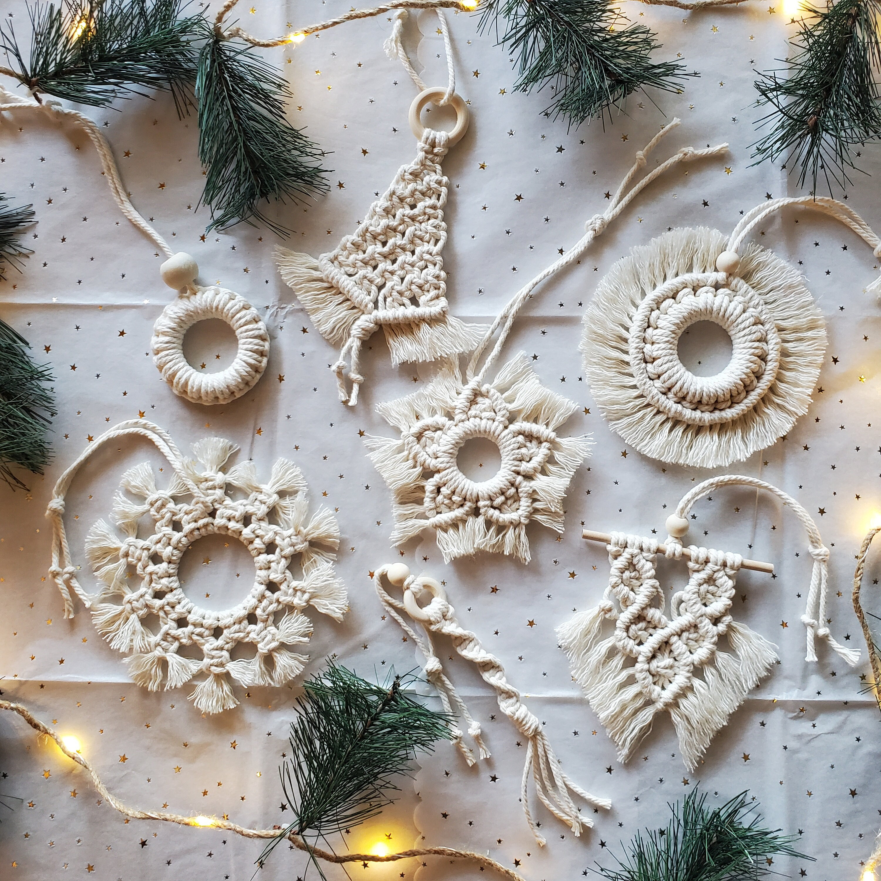 Macrame ornaments sale