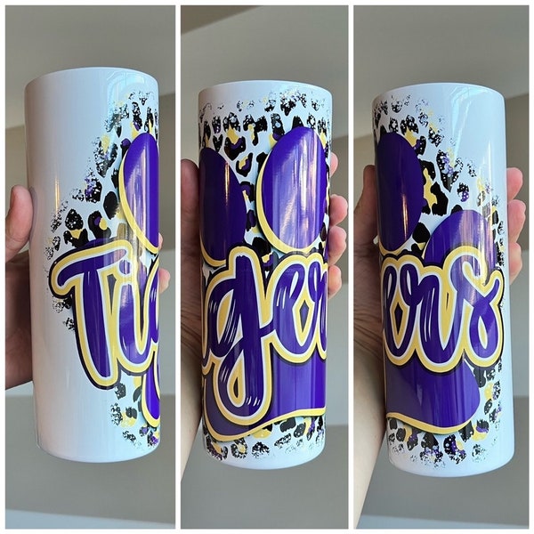 LSU Tiger Tumbler Paw Print 20oz