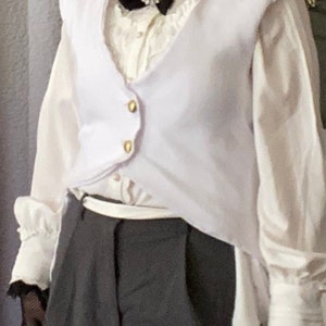 Cavaliere d&#39;oro, gilet frac bianco, gilet Ouji