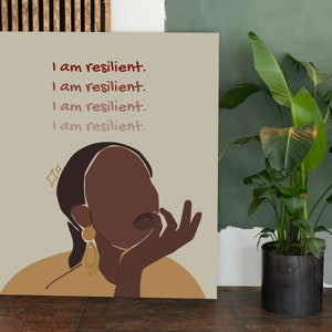 Set of 10 Diverse Affirmations INSTANT DOWNLOAD Instagram Digital African American Black Women Mantras