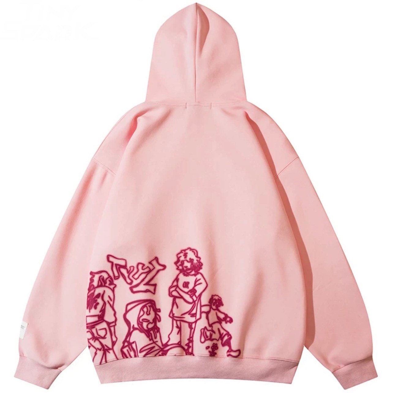 Pink Graphic Hoodie - Etsy