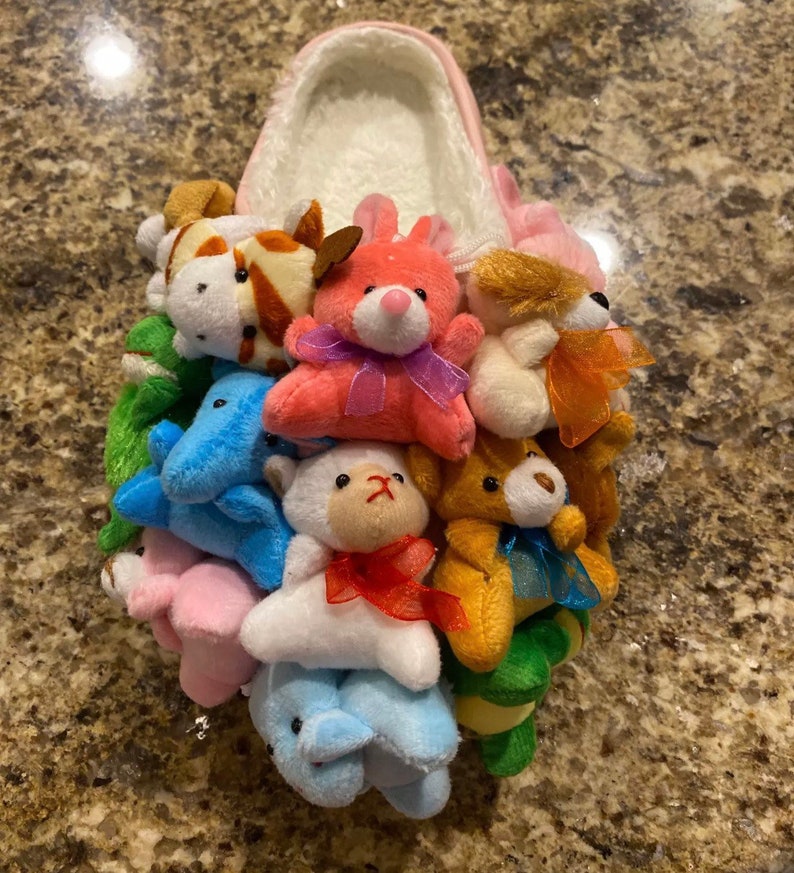 Mini Stuffed Animal Slippers Etsy
