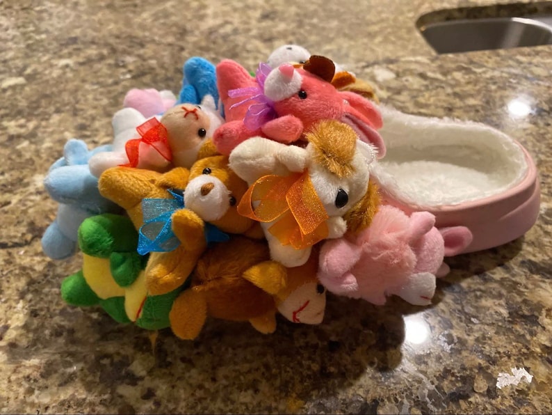 Mini Stuffed Animal Slippers Etsy