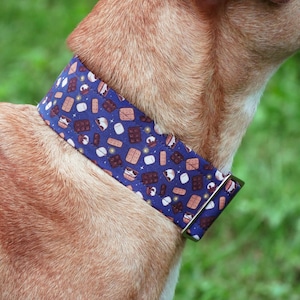 S&#39;more Dog Collar: Handmade Thick Collar for Large Breeds