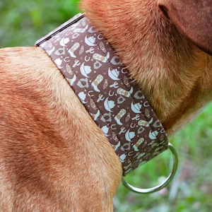 Cowboy Print Dog Collar: Handmade Western Style, Thick 2-Inch Collar