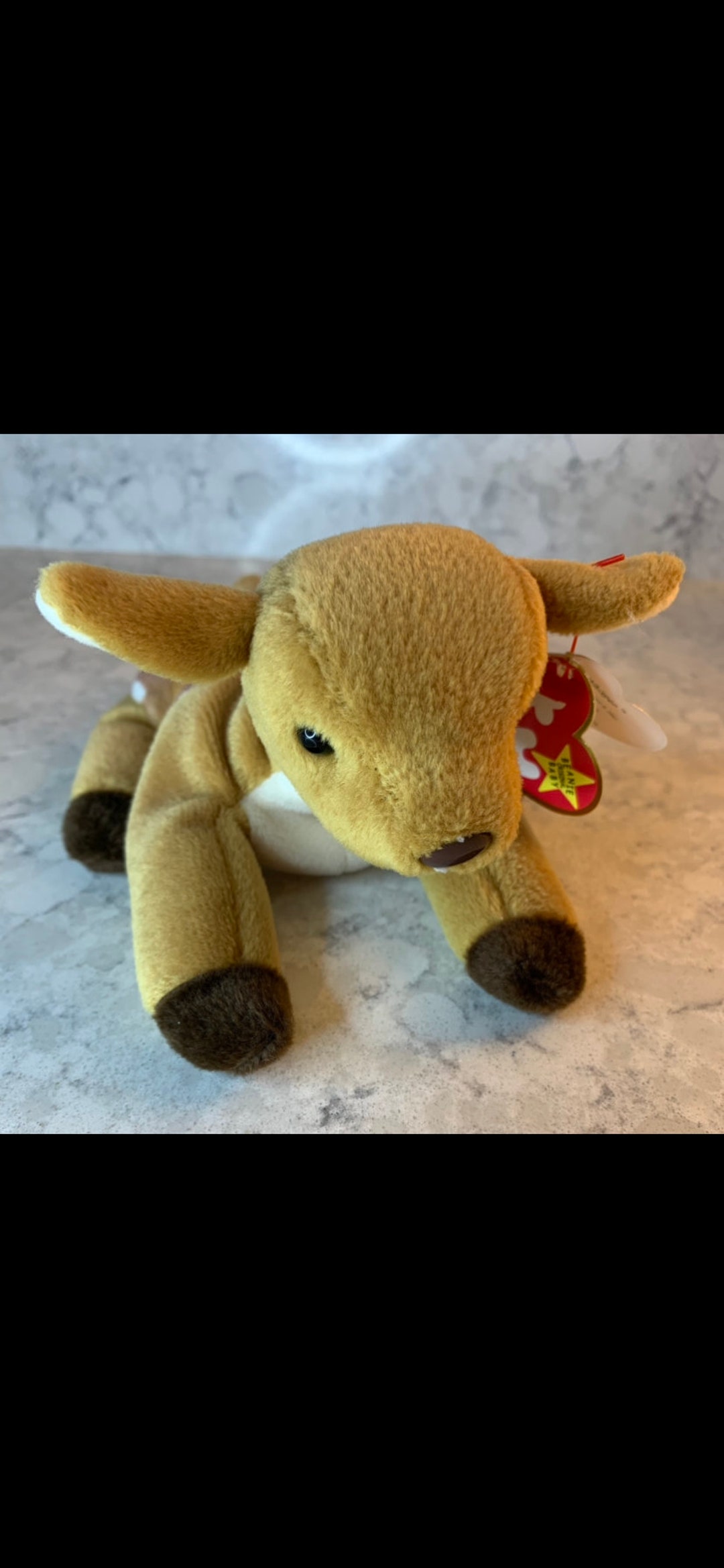 RARE Beanie Baby whisper the Deer Etsy