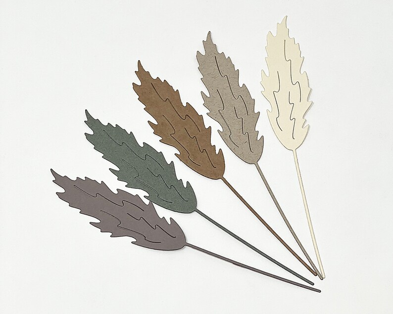 Pampas Grass Die Cuts Floral Cut Outs Paper Grass Cut Outs Etsy