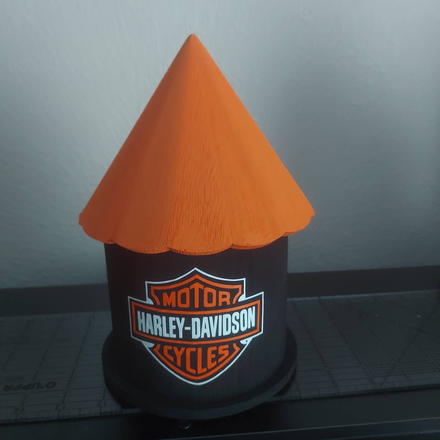 Harley Davidson Hand Painted Birdhouse Etsy