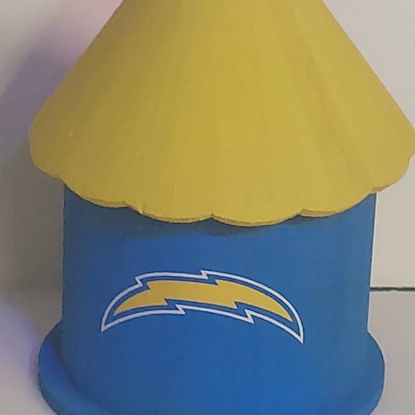 San Diego Chargers Hand Painted Birdhouse