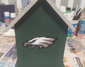 Philadelphia Eagles Hand Painted Birdhouse