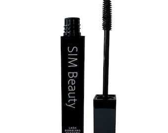 SIM Beauty Simply Black Lash Doubling Mascara Wegański Organiczny Nie testowany na zwierzętach Włókna 3D Wodoodporny Wydłuża Objętość Podkręca Rzęsy