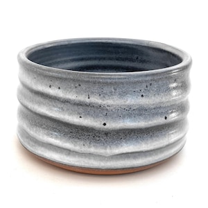 STONEWARE DOG BOWL #29 handmade ceramic bowl for discriminating dogs or serving dishes and other uses - wheel thrown - one of a kind