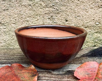 CERAMIC SHAVING BOWL #41. Wheel thrown stoneware cup for whipping up lots of lather.