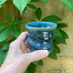 STONEWARE WHISKEY GLASS #10 ceramic whiskey cup - rocks glass - for whiskey lover - Scotch and bourbon drinkers - barware drinkware - unique