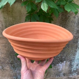 TERRAKOTTA BLUMENAMPEL #7 einzigartige handgefertigte Keramik für Pflanzen - Rad geworfen - Terra cotta Keramik - unique - studio Keramik
