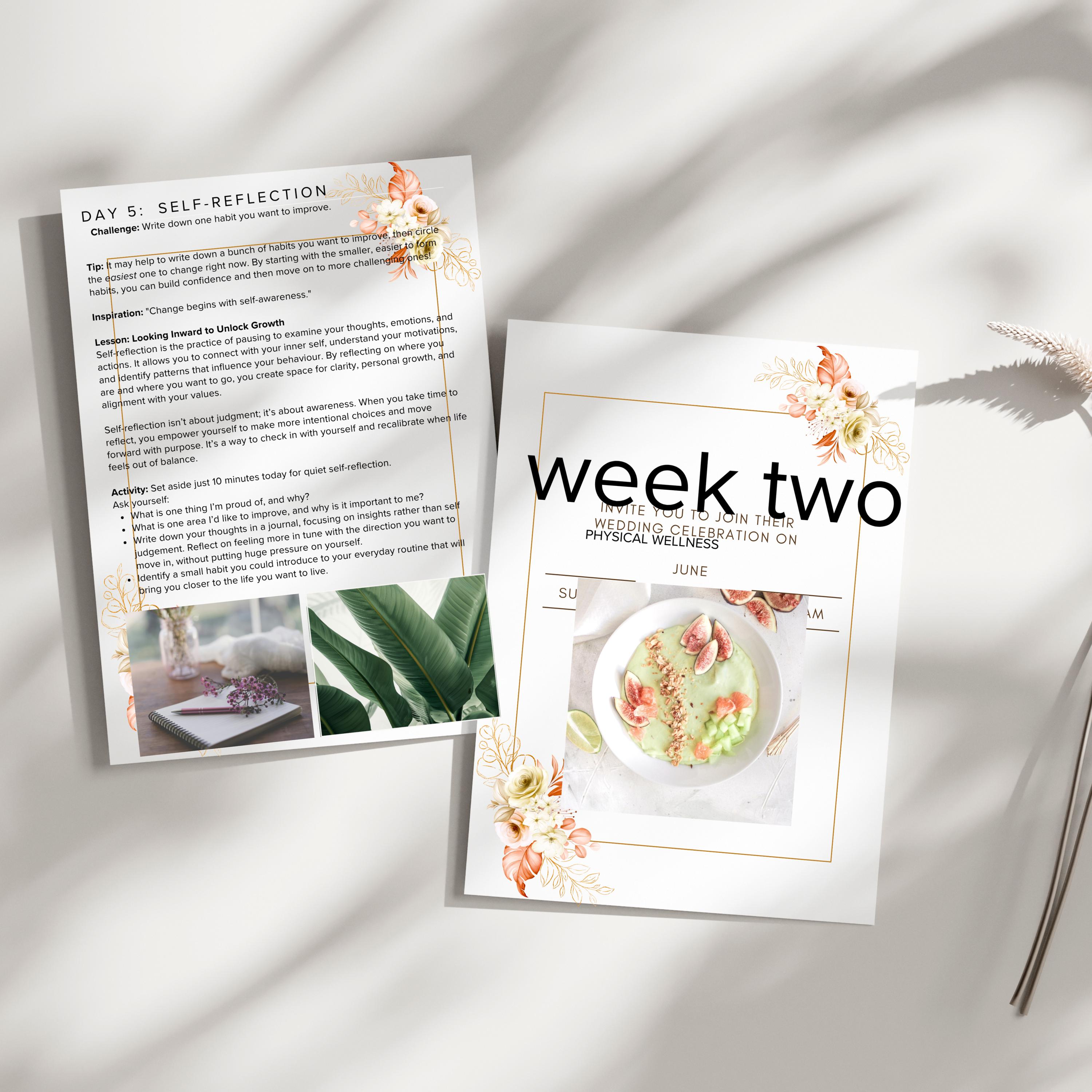 30 Day Self Care Reset Workbook Printable PDF | Guided Wellness Journal ...