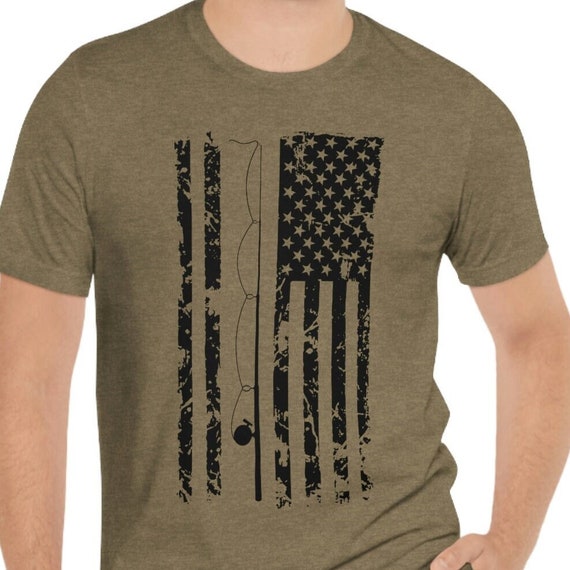 american flag fishing  t-shirt,  fishing t-shirt, fishing gift, fishing gift for dad, fisherman gifts, father day gift, American flag