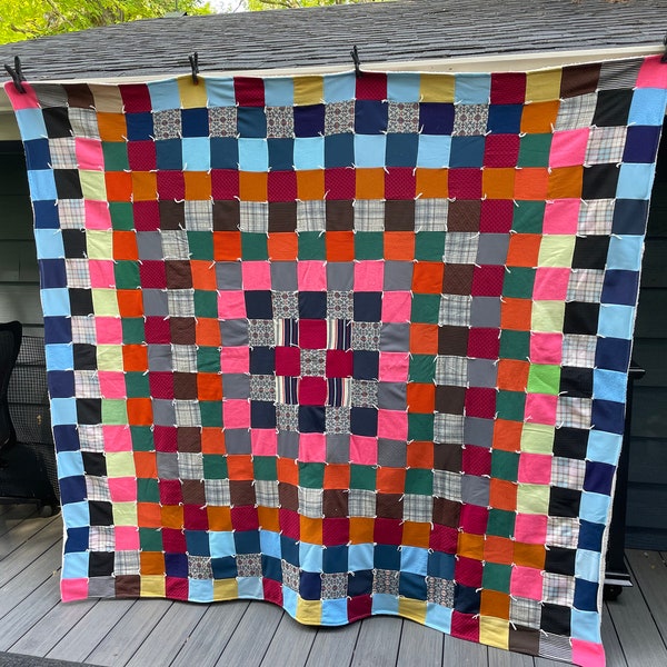 Square wool quilt