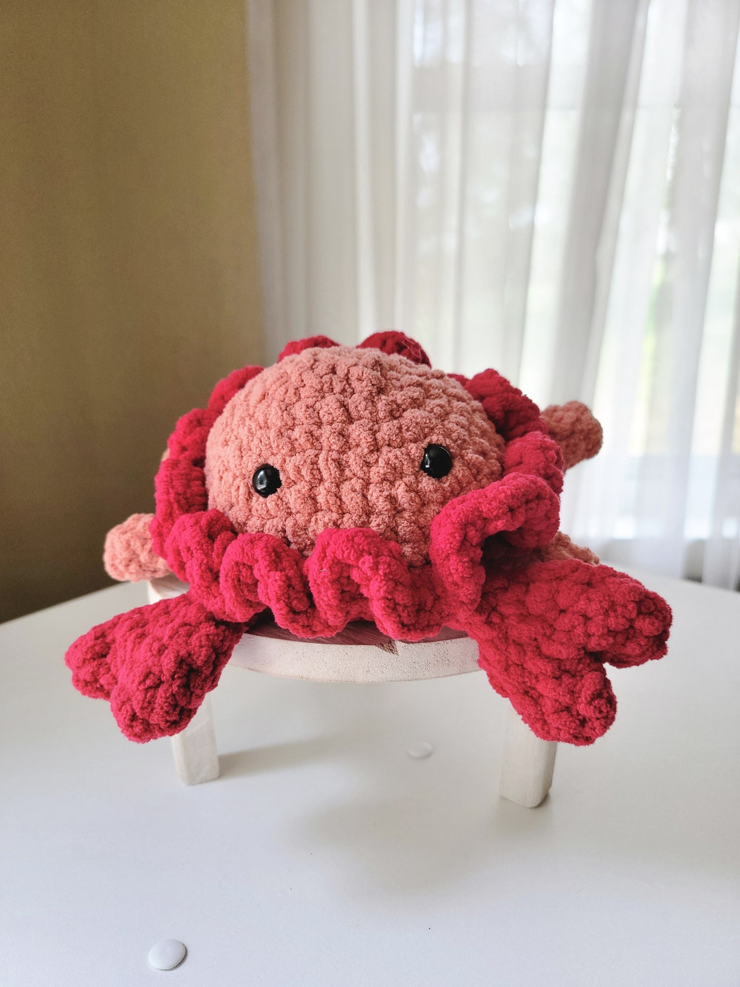 Coco the Crab Crochet Crab Plushie Plush Crab Ready to Ship - Etsy