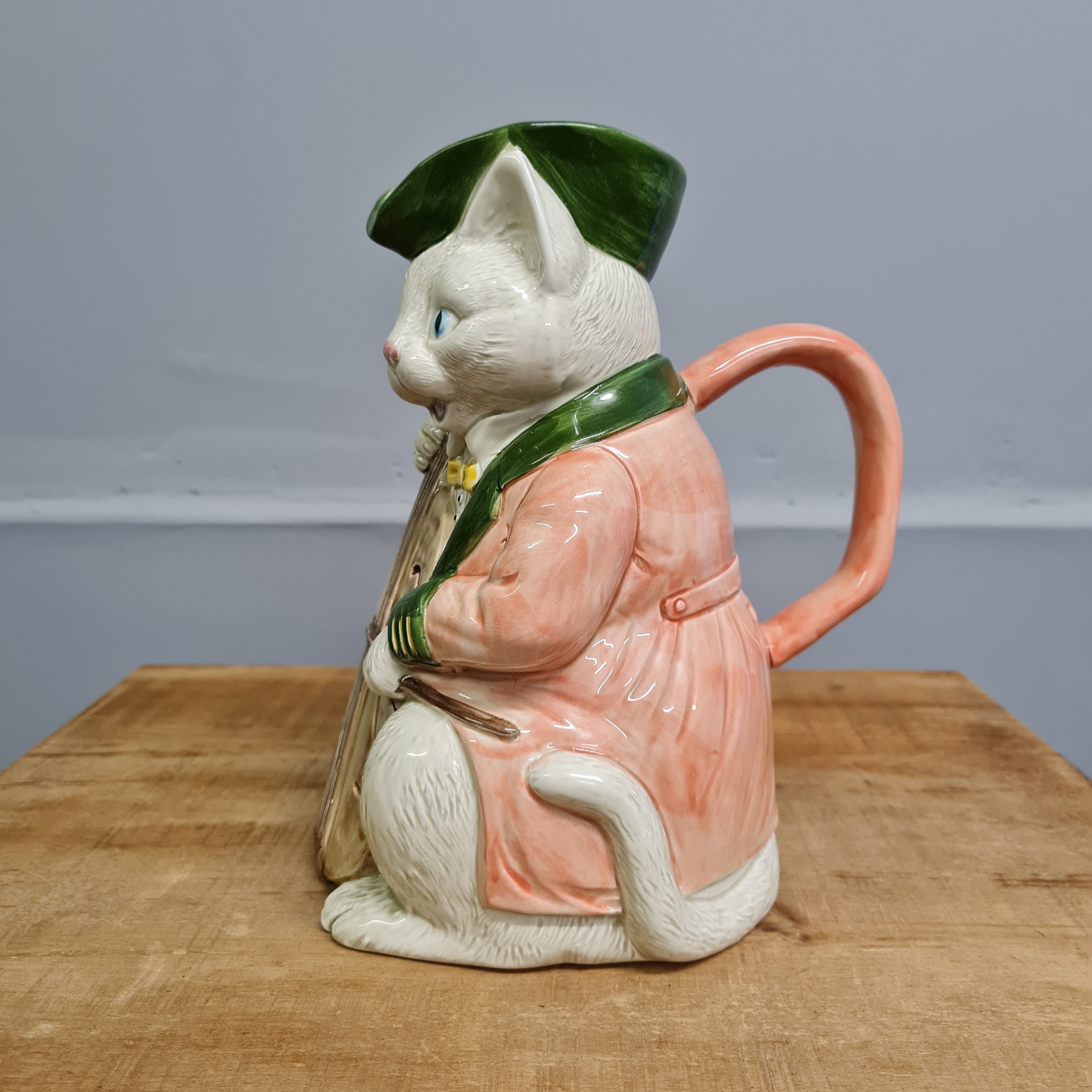 Fitz and Floyd Ceramic Pitcher/vase, Vintage, Handpainted, 1986, A 
