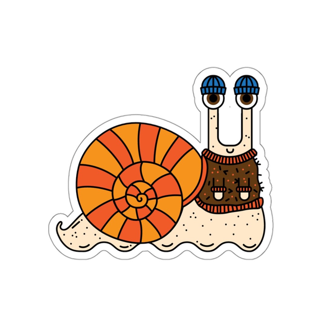Snail Sticker, Vinyl Sticker, Car Sticker, Laptop Sticker, Hydroflask ...