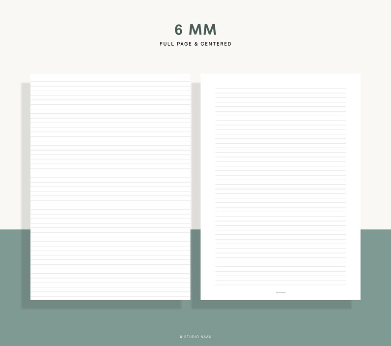 Printable Notebook Pages Blank Line Pages for Notebooks Basic Notes ...