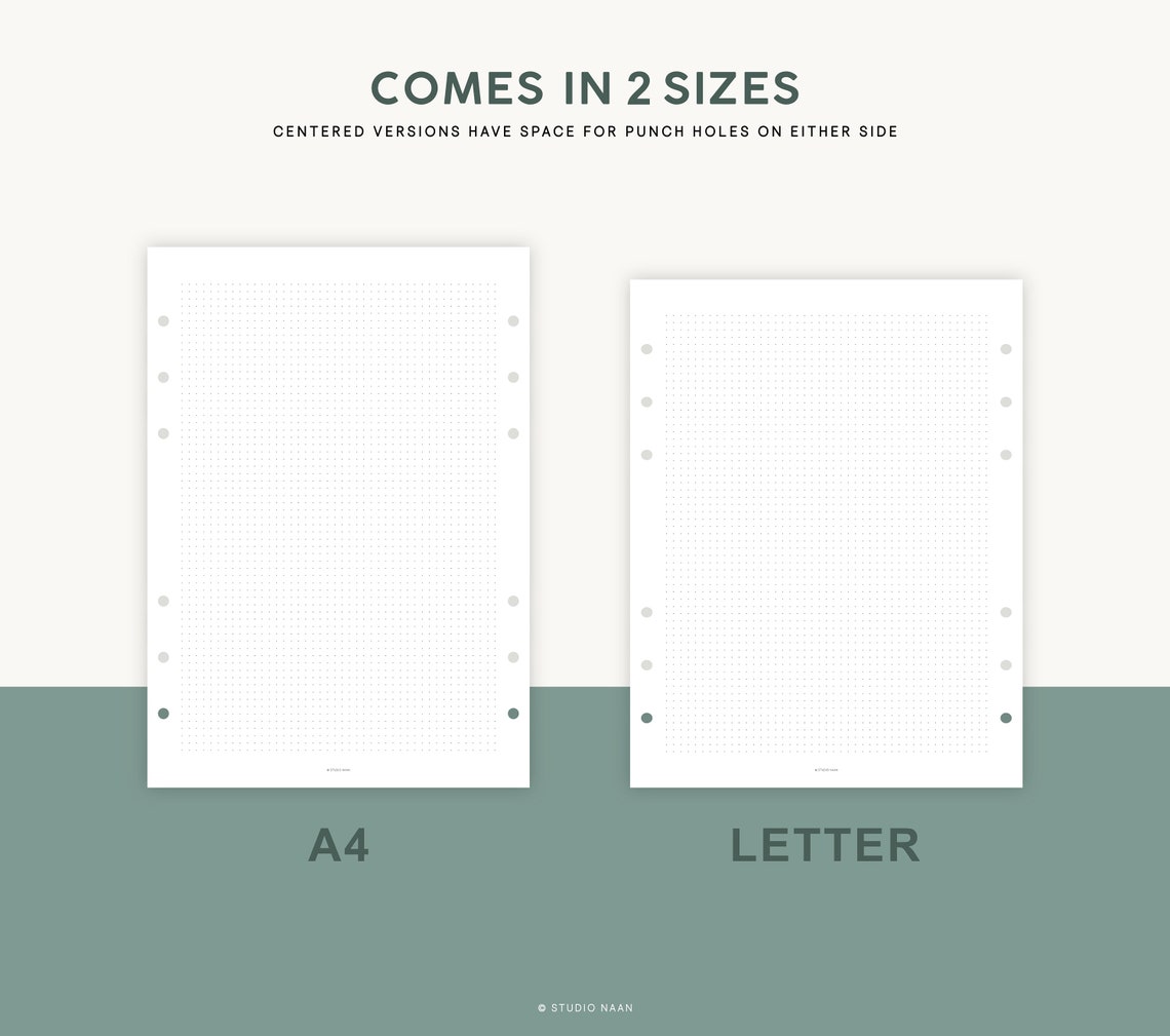 Dot Grid Paper Bundle Printable Dot Paper Narrow Dot Paper Printable ...