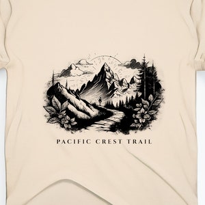 Pacific Crest Trail T-Shirt - PCT Thru Hiking Shirt - Original Pacific Crest Trail Design