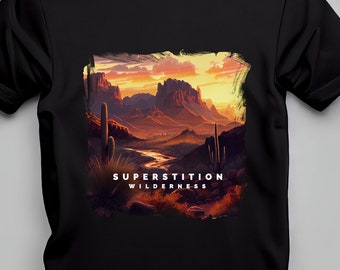 Superstition Wilderness T-Shirt - Superstition Mountains