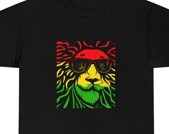 Reggae Lion Black Tee