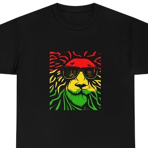Reggae Lion Black Tee