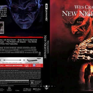 Digitales Custom Cover Art für Wes Cravens Neuer Albtraum (1994) 4K Blu Ray - Reversible