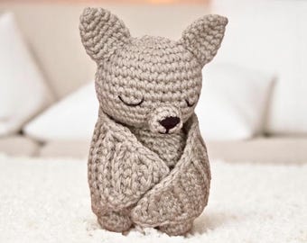 Sleepy Bat Crochet Pattern, Cute Amigurumi Bat, Small Beginner Crochet Yarn Projects, Halloween Crochet Pattern, Easy Crochet Gift
