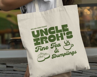 Uncle Iroh Tote Bag Vintage Anime Gift Cute Anime Tote Bag Kawaii Gifts Birthday Gift For Her Anime Accessory Gift