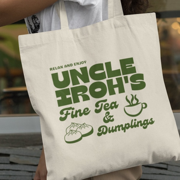 Uncle Iroh Tote Bag Vintage Anime Gift Cute Anime Tote Bag Kawaii Gifts Birthday Gift For Her Anime Accessory Gift