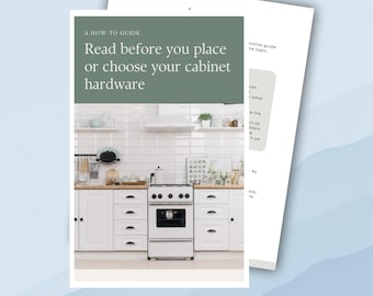 E-Workbook Printable Planner: How to choose cabinet hardware placement